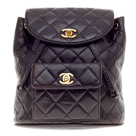 quilted chanel backpack|chanel vintage backpack.